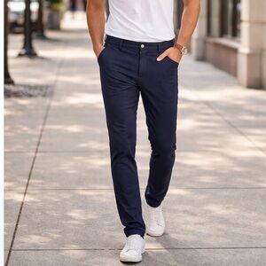 New Collars & Co CEO Tech Pull-On Performance Pants in Navy 32/30 nwt